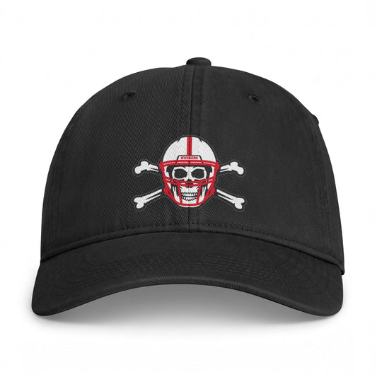 Skull & Helmet Cap — Washed Coastal Baseball Hat