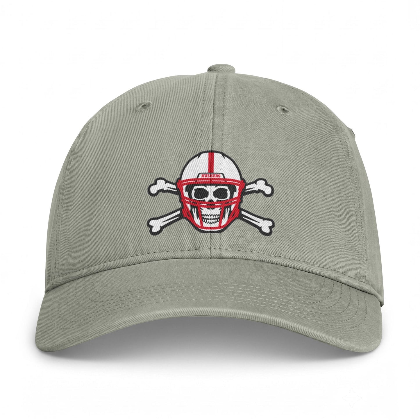 Skull & Helmet Cap — Washed Coastal Baseball Hat